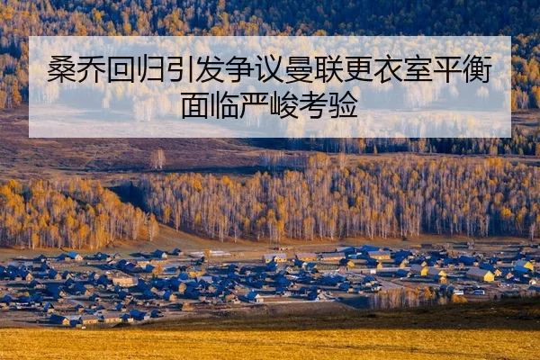 桑乔回归引发争议曼联更衣室平衡面临严峻考验